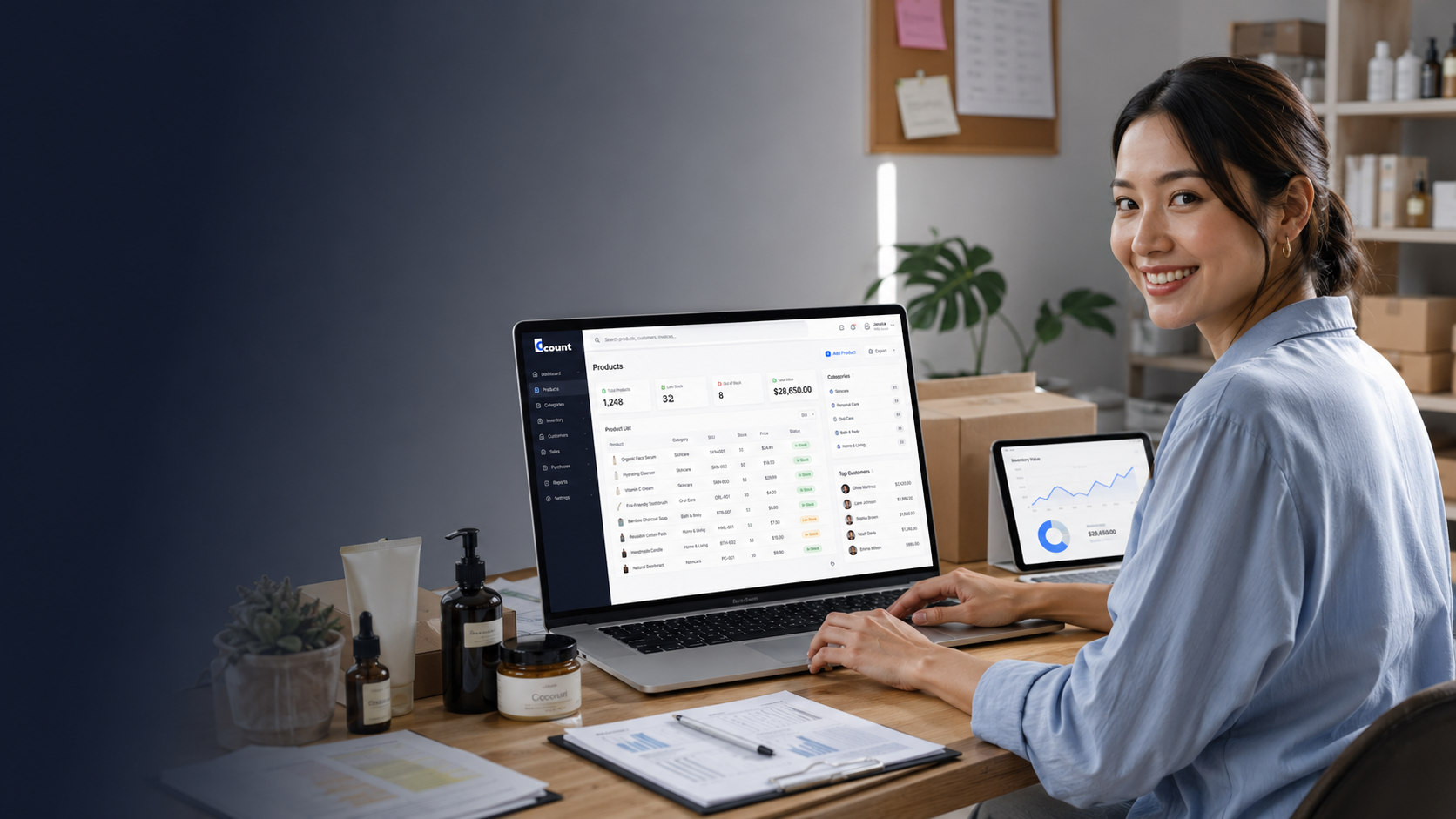 Business records prepared for export